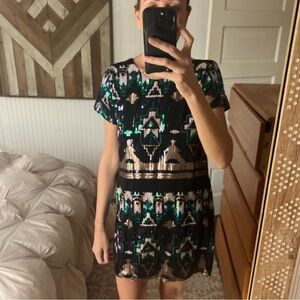 Show Me Your Mumu sequin mini dress size small.